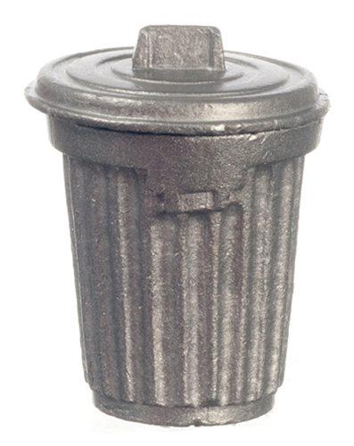 Metal Garbage Can with Lid